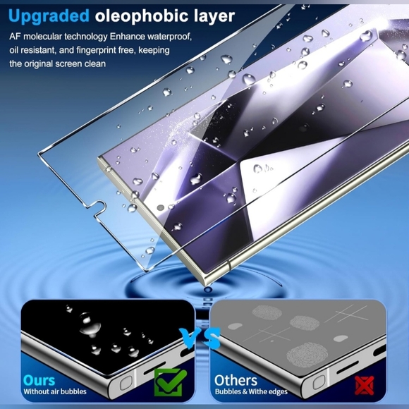 Samsung Galaxy S24 Ultra 9H Screen & Camera Protector Tempered Glass 6.8" 3 Pack - Picture 7 of 11